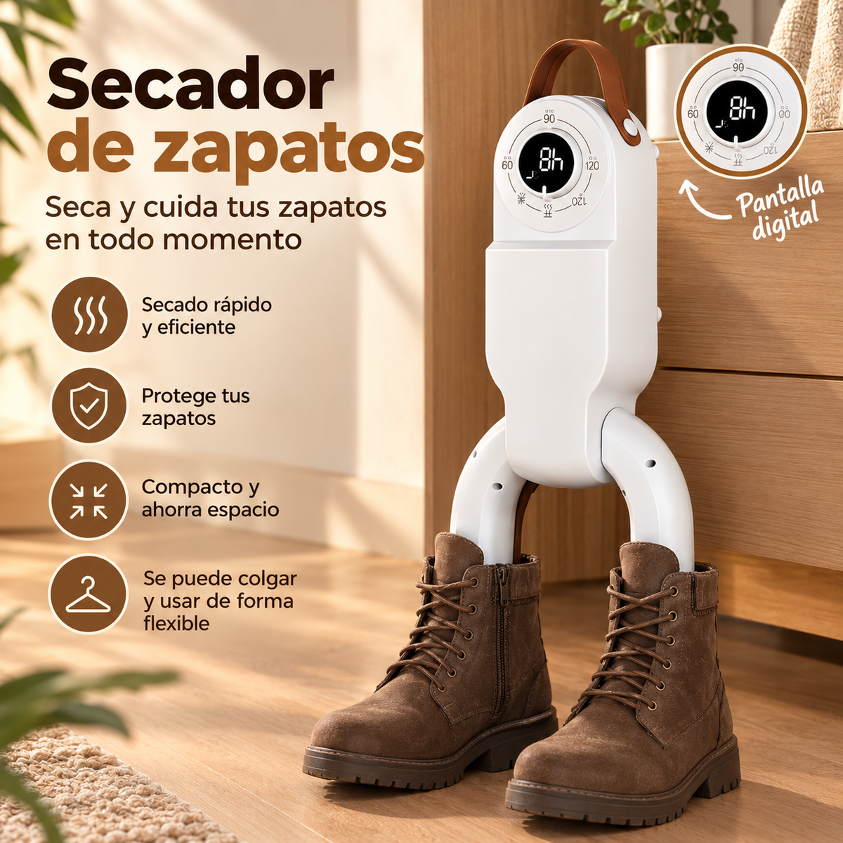 Secador de Zapatos Eléctrico 360°